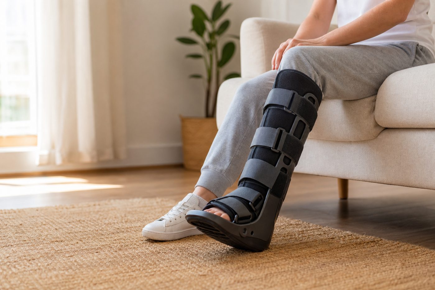 Botte de marche pour entorse : utilité, conseils et précautions